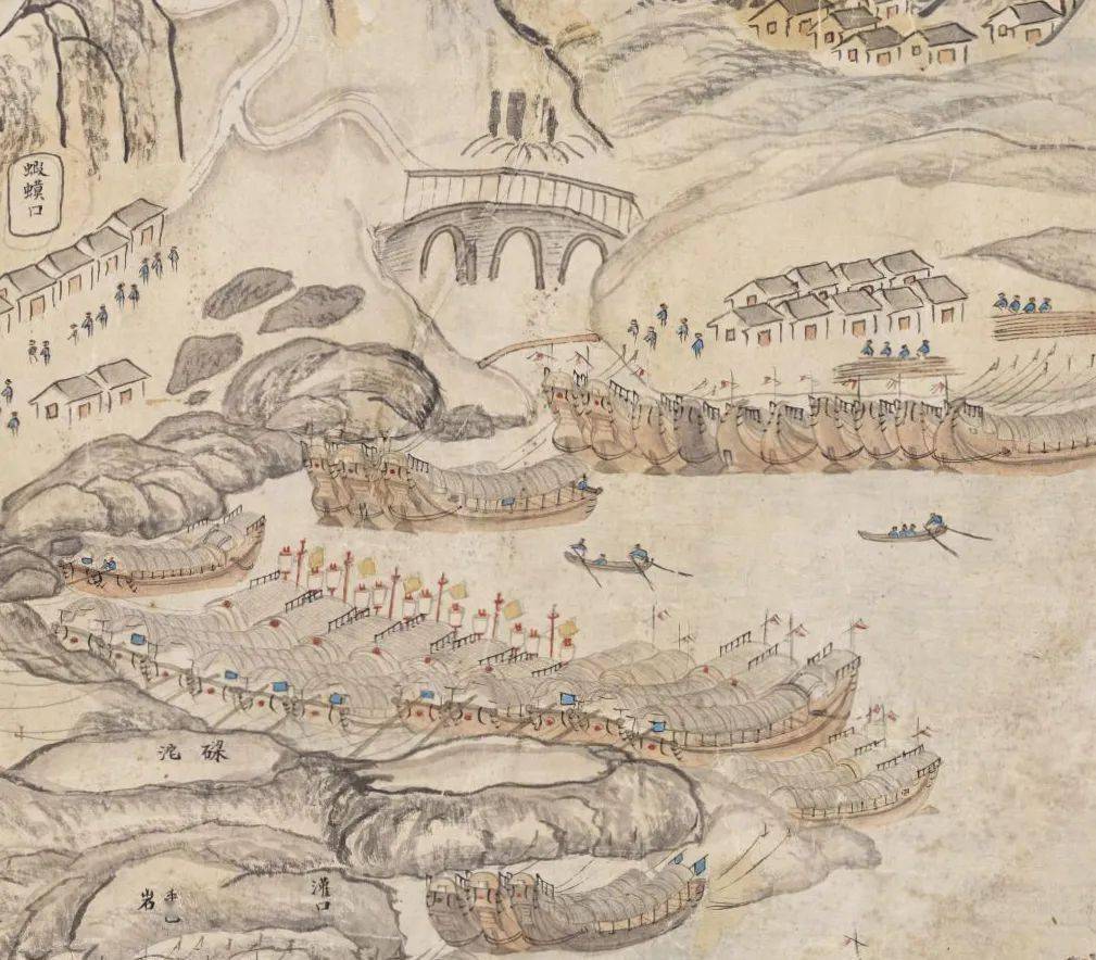 99磁器口码头的格局与此十分相像)(清代重庆老地图中的码头,繁华