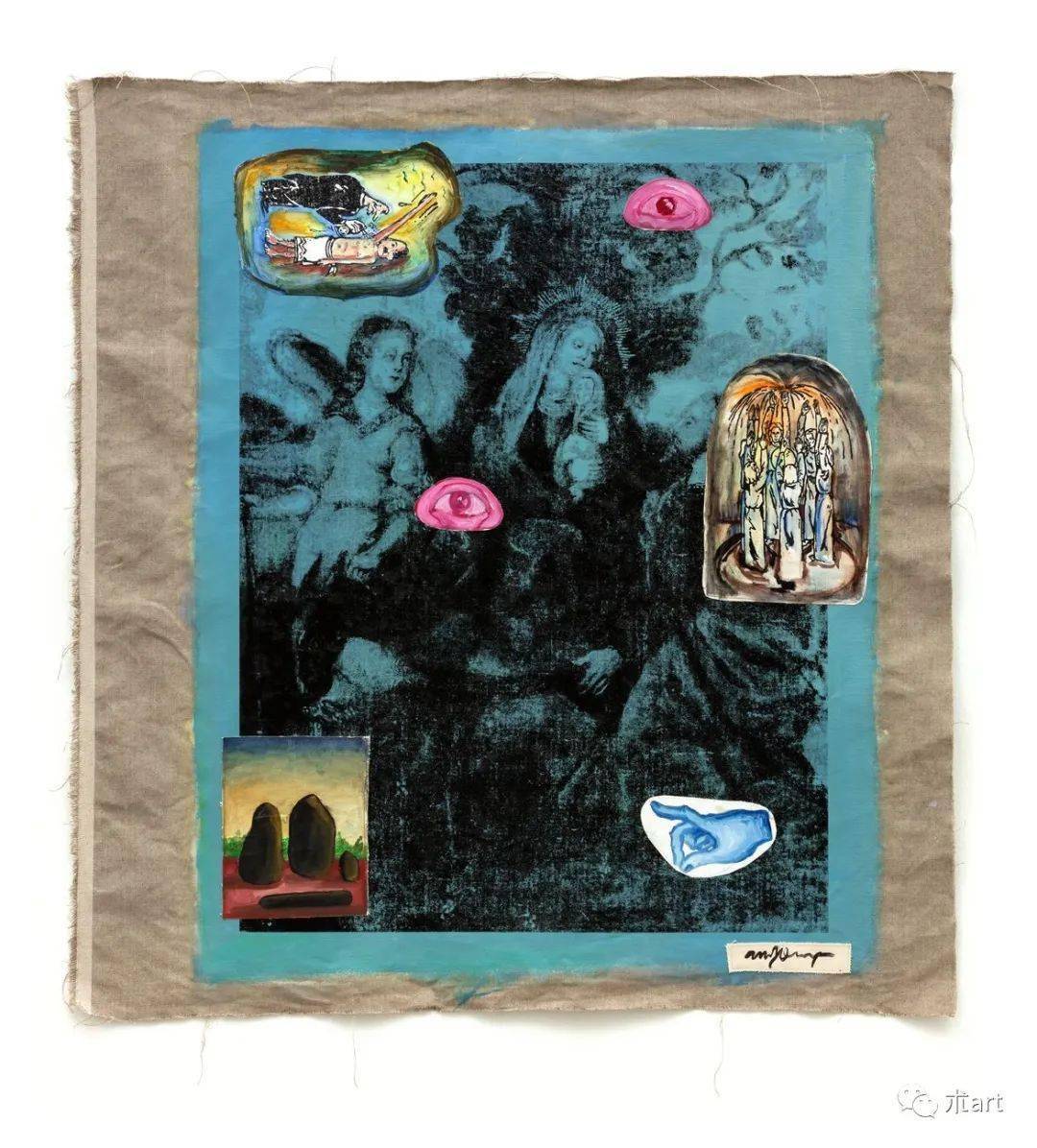 screenprint and acrylic on canvas123 x 115 cmvirtue signallin