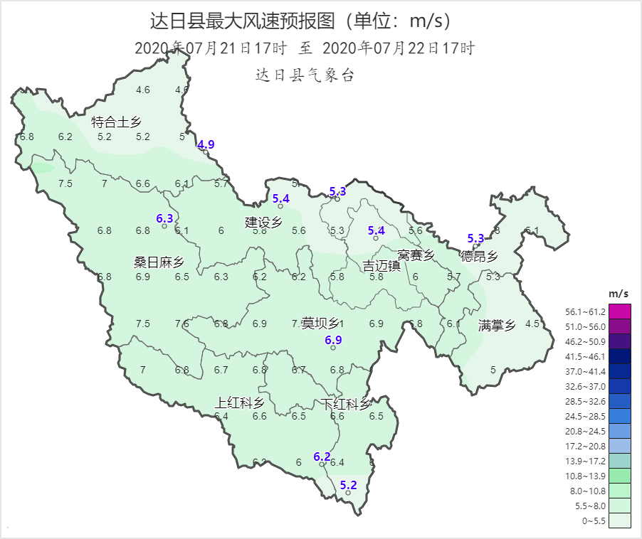 达日县天气预报