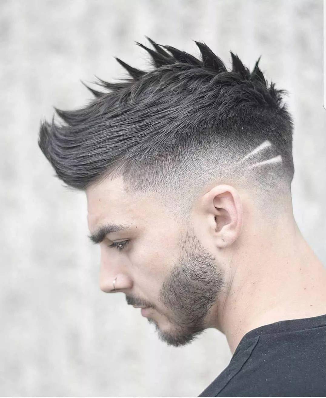 发型欣赏流行三面光潮男发型