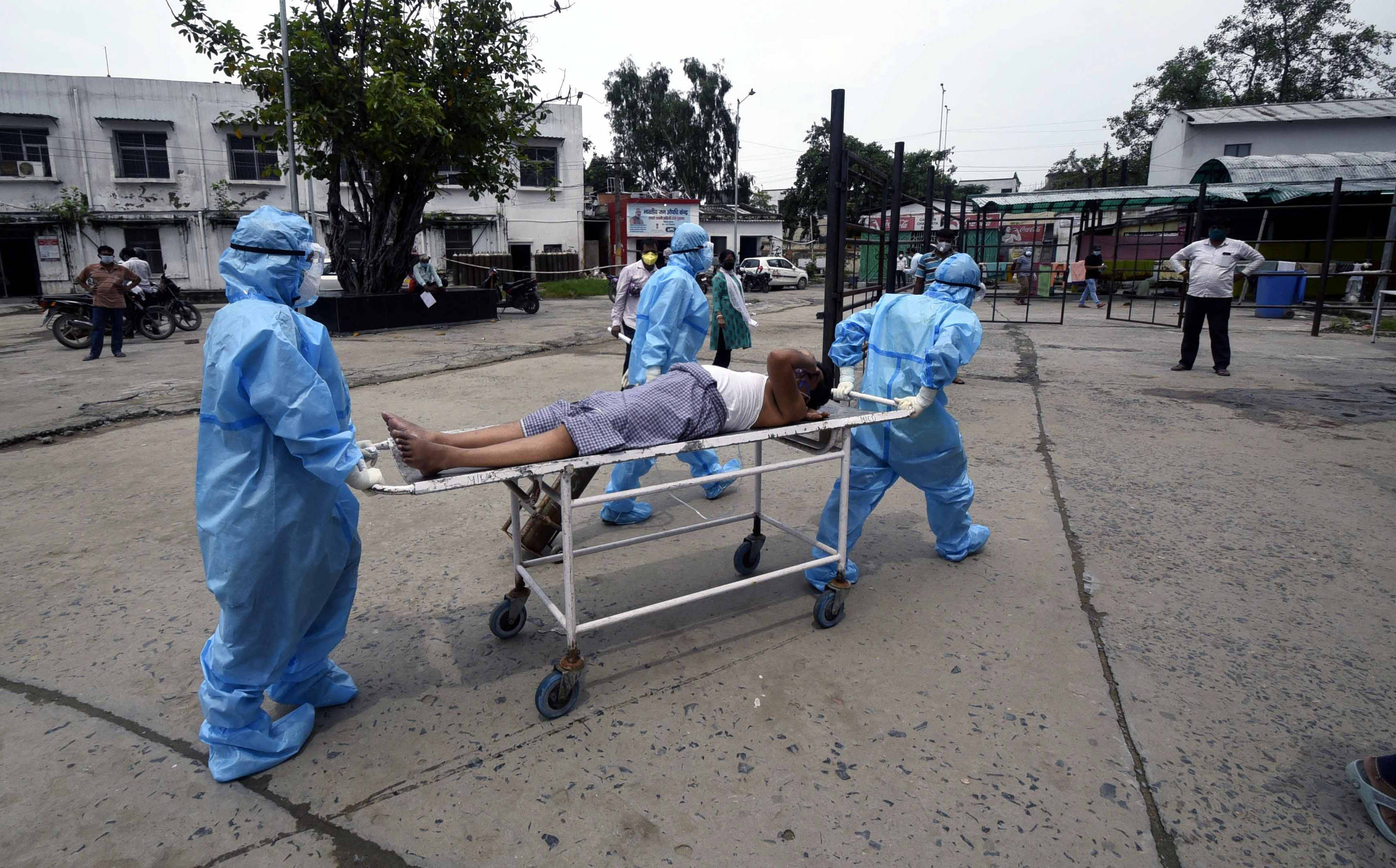印度新冠病毒满街死尸图片