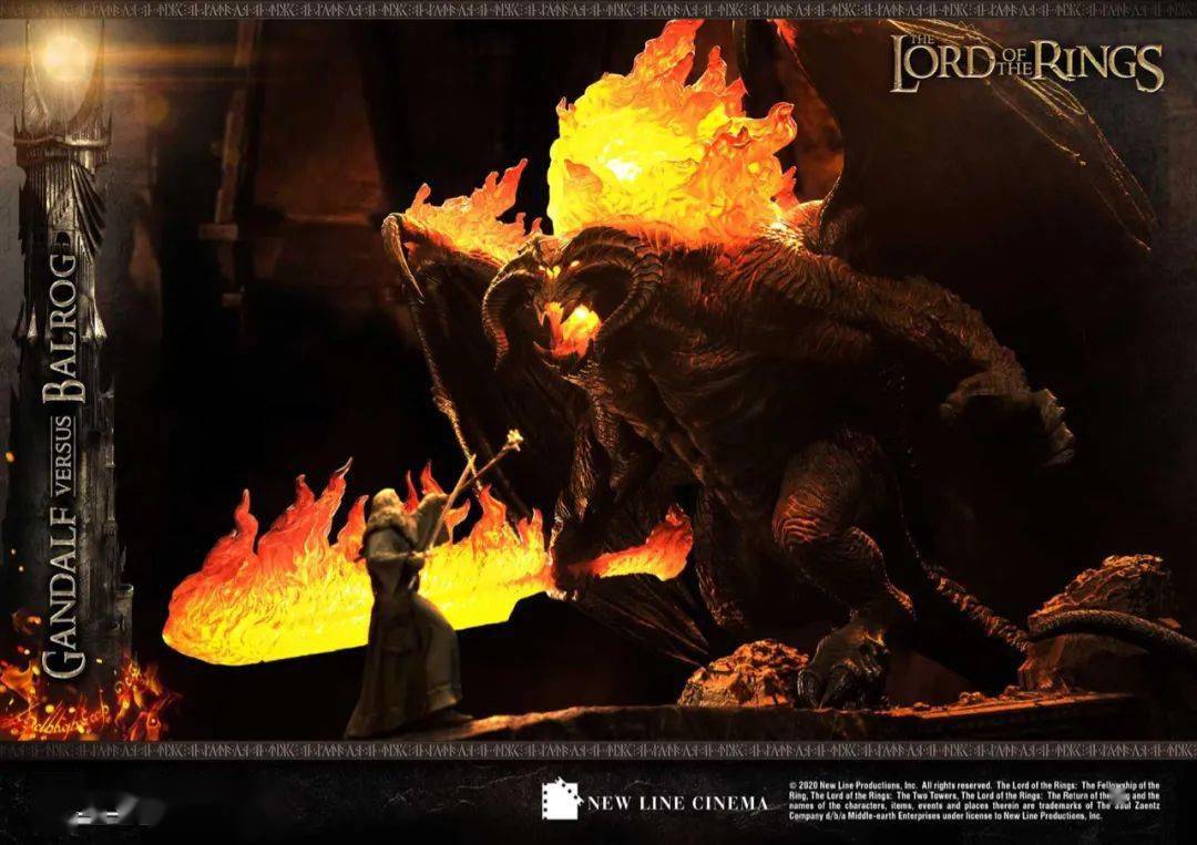 新品预定prime1studiopmlotr02ex指环王甘道夫vs炎魔