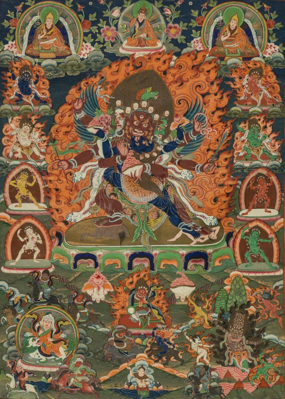 云观展 | "吉祥圣域——藏传佛教绘画与造像艺术展"展品欣赏(二)_金刚