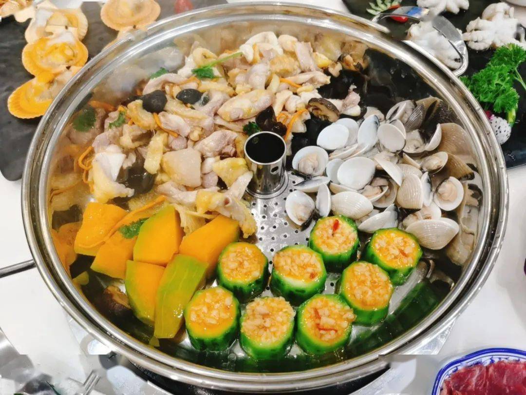 158元抢「花田四季」4人餐,叹阳山鸡 海鲜蒸汽火锅!