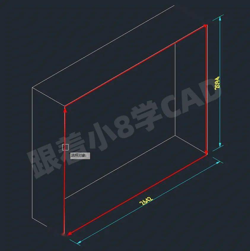 9,稍等片刻, 根据透视关系 ,正视图的所有对象转换到轴测图;10,对转换