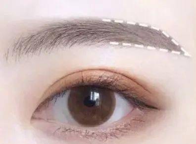 适合眉形:韩式平眉