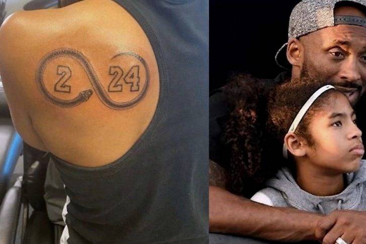 太心疼科比姐姐晒新纹身2号和24号网友秒懂其含义