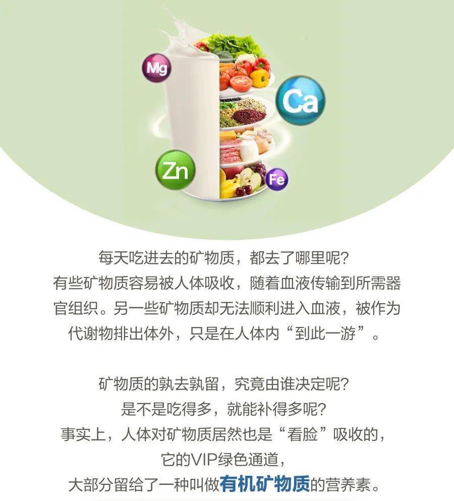 有机矿物质就是好吸收