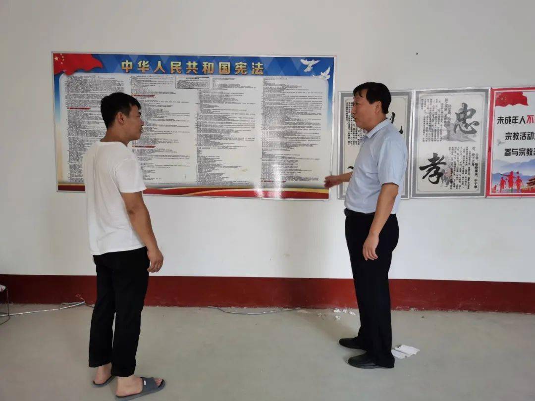 曲周县人大常委会副主任杨振旗到第四疃镇调研指导工作