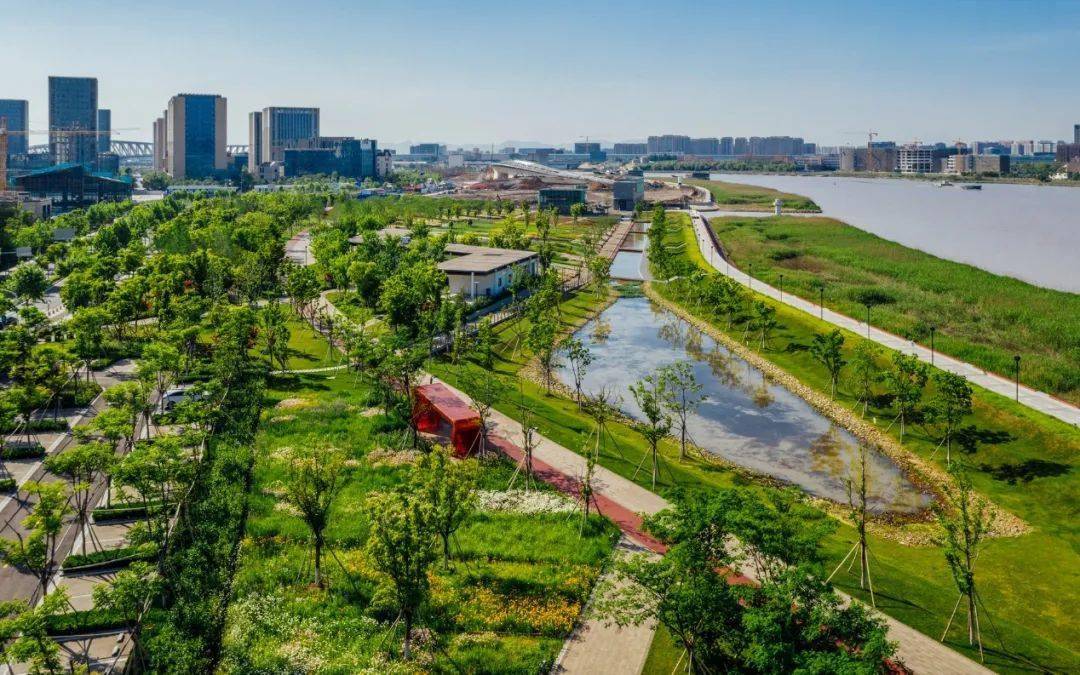 甬江公园实景图