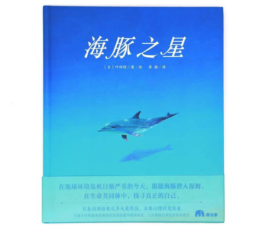 炎夏,捧起日本剑渊绘本大奖作品《海豚之星》([日]叶祥明/著绘,广西