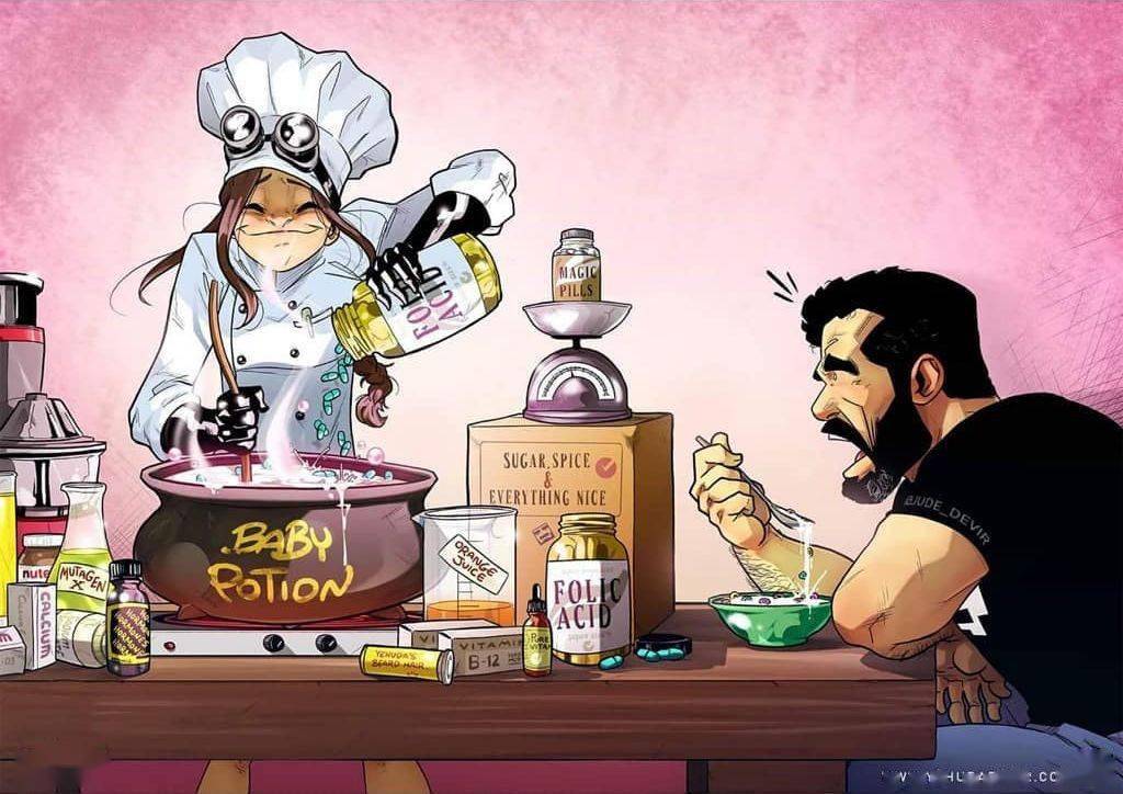 爱妻狂魔硬汉画师的妻子怀孕了他再次用画笔秀出他们