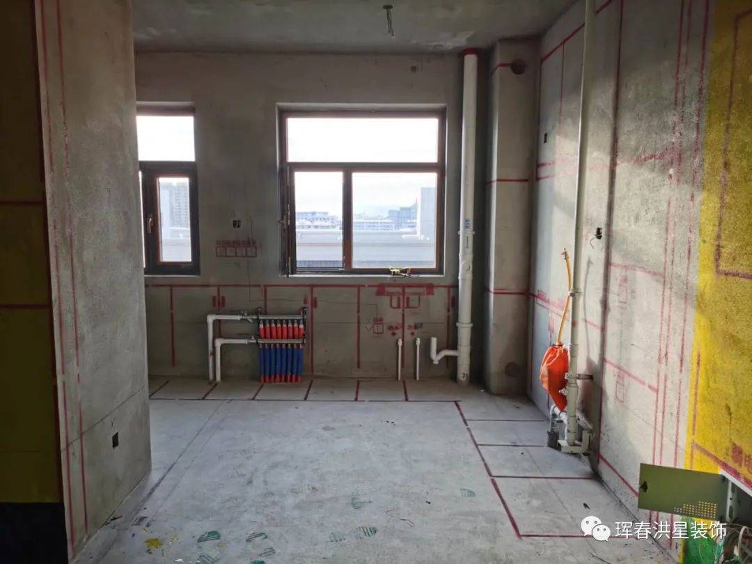 【洪星装饰】2020,水岸明珠三期(1)布线工程结束._珲春市