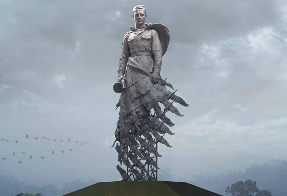 勒热夫战役纪念雕塑图片