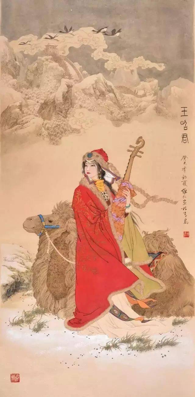 昭君出塞是中国历史上的一个真实故事.王昭君原为汉宫宫女.