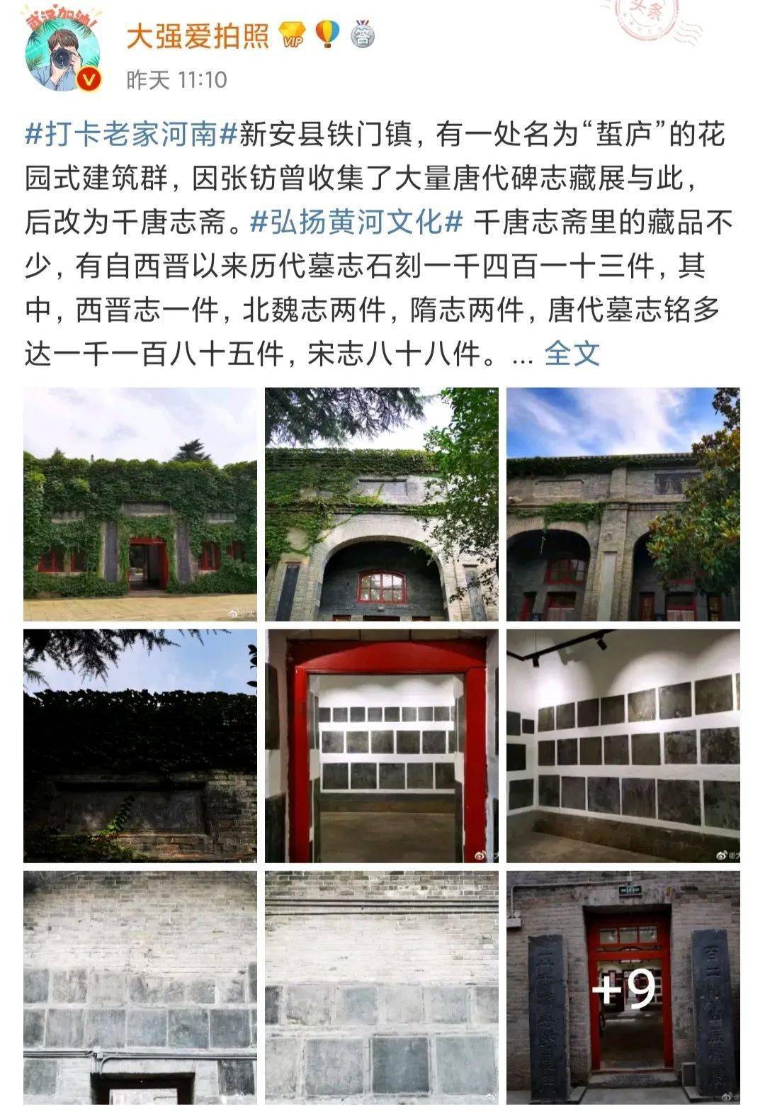 "打卡老家河南·弘扬黄河文化——2020网络名人读中原"之新安站