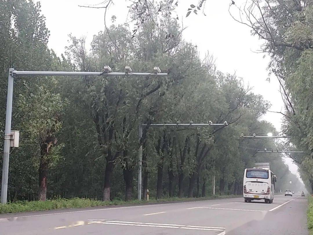这就是中间的测速摄像头