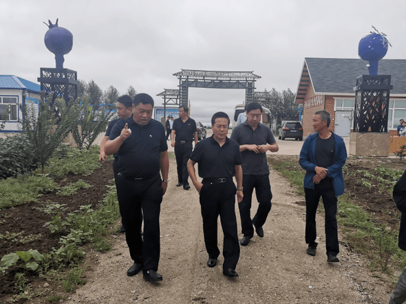 鸡西市政府副市长钱言考一行到我县考察