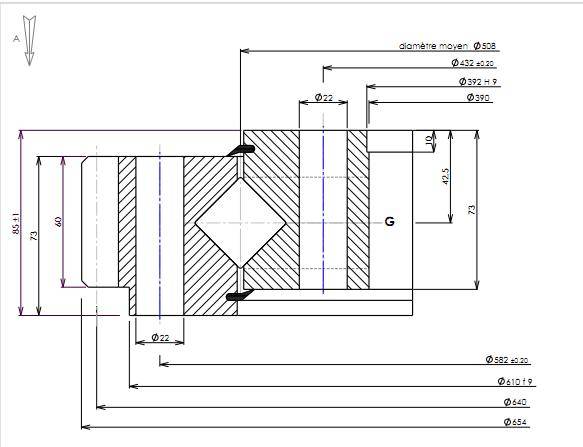 rollix劳力士高耐磨转盘轴承06-0574-09