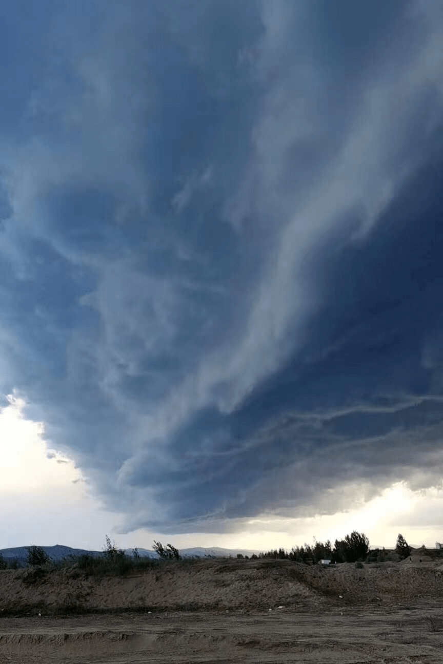 张家口黑冷云, 冰雹实拍