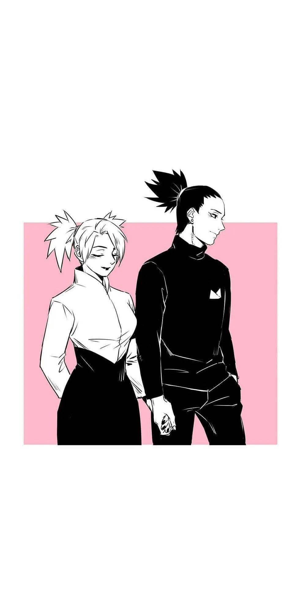 火影壁纸情侣组鹿丸手鞠