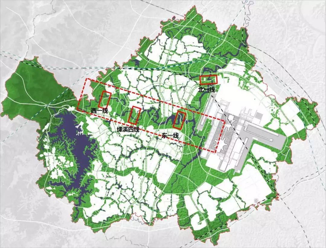 简阳周边这个区域,空港西一线,东一线,北一线跨绛溪河大桥施工进度!
