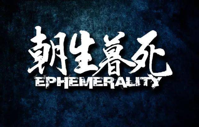 的生物,只有一天的生命,日出而生,日落而亡,所以有"朝生暮死"的说法