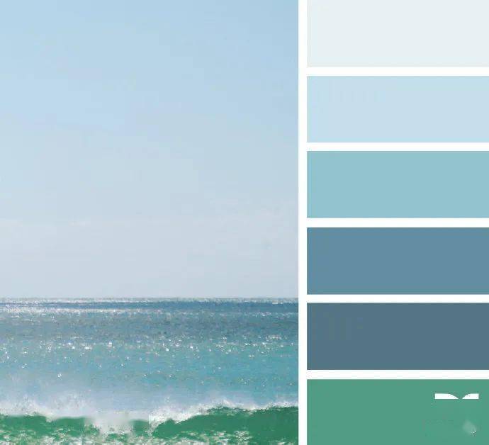 配色分享海的颜色
