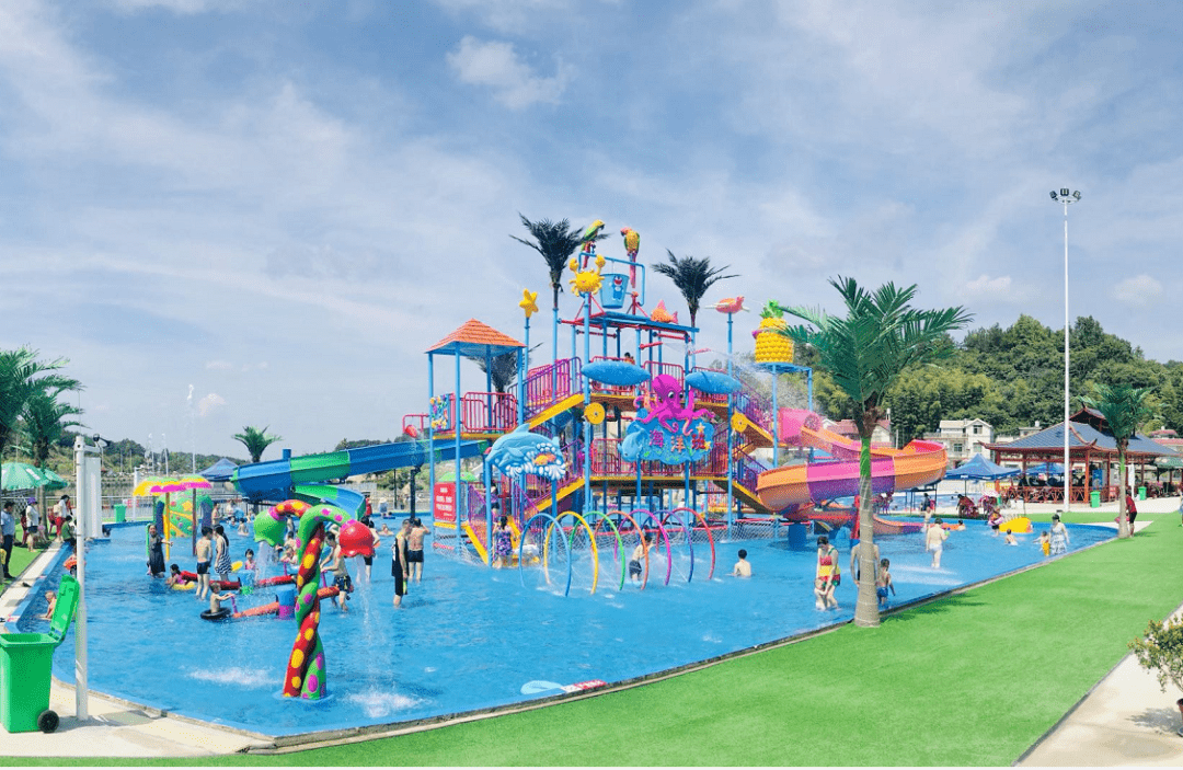 罗田鸳鸯湖水上乐园二期彩虹岛开园啦!距英山仅25分钟车程!通票仅19.