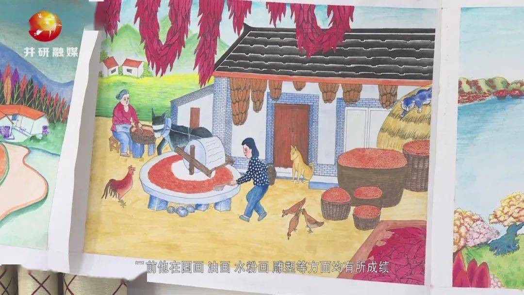 残疾人绘画达人刘隆泽积分制管理,营造文明乡风三大柑橘园区励志脱贫