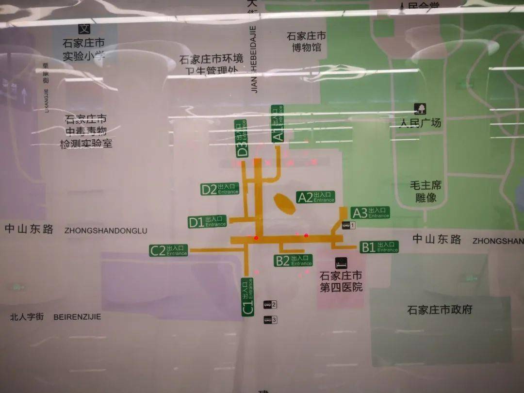 石家庄火车站地图内部图片