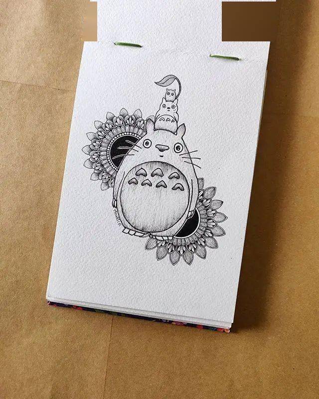 针管笔创意手绘,简单精致的图案,赞了
