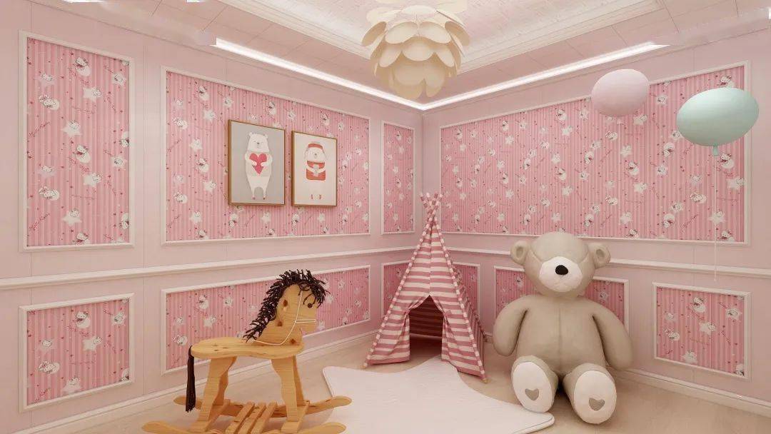 粉色儿童房有女儿的家庭一定不要错过