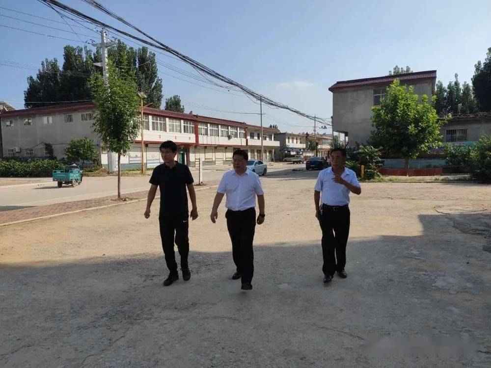 乡党委书记刘海伟,党委副书记,乡长侯晨硕带领督导组同志深入各村,实