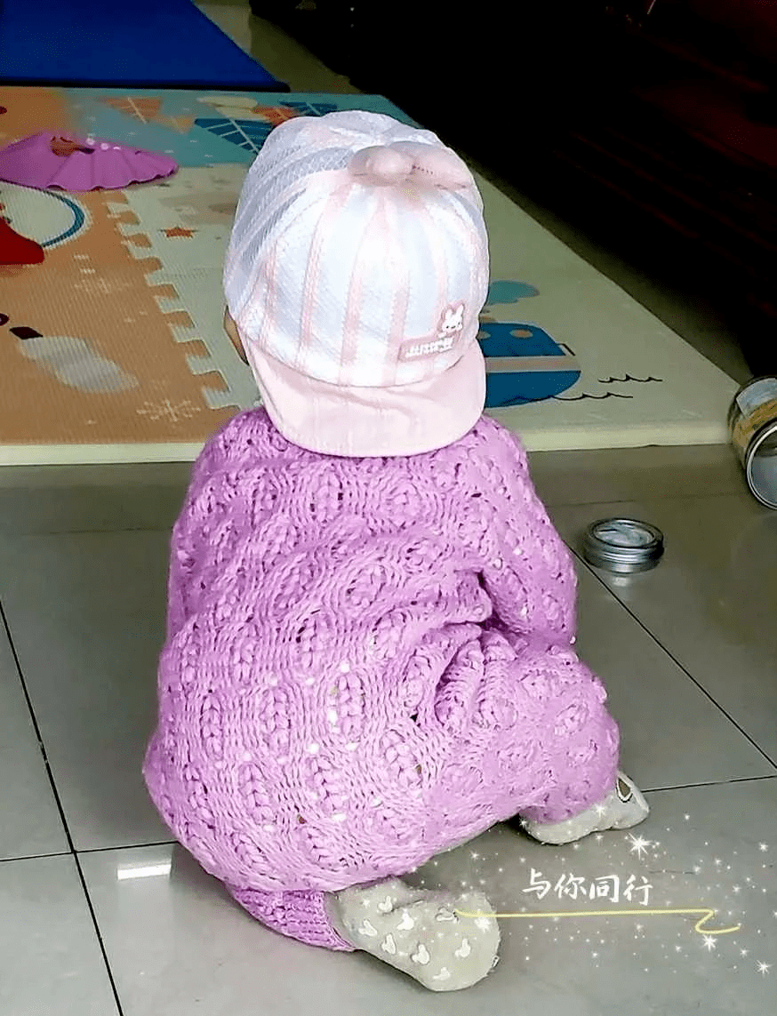 从上往下编织钩针连体爬服超详细教程