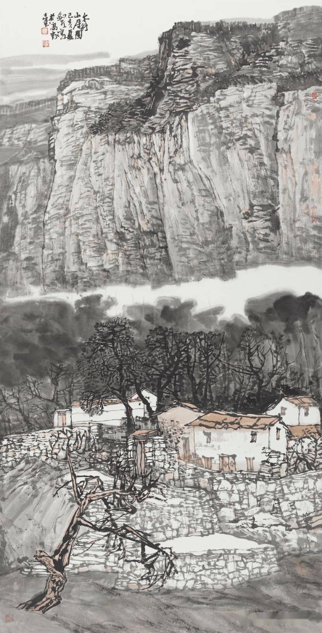 左剑虹69《太行山居图》张贤《山水》钟涛《花卉之二》王雪峰