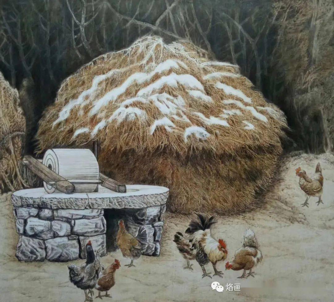 第六届公益烙画艺术作品线上展周利娟作品五幅