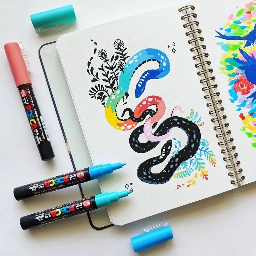 用油漆笔画动物系插画