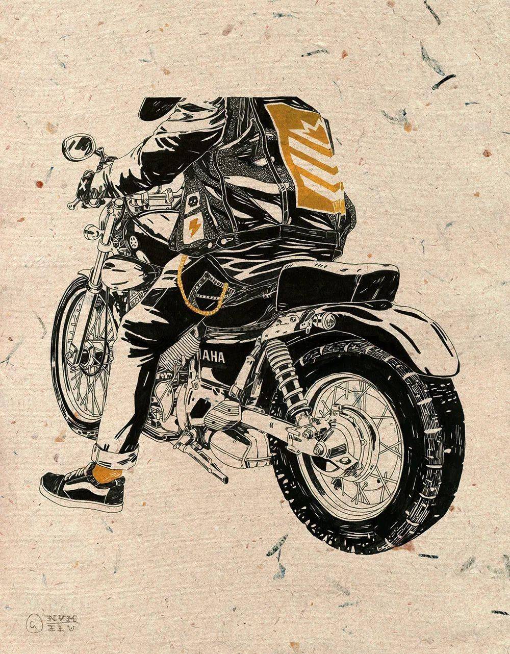 67插画摇滚乐元素