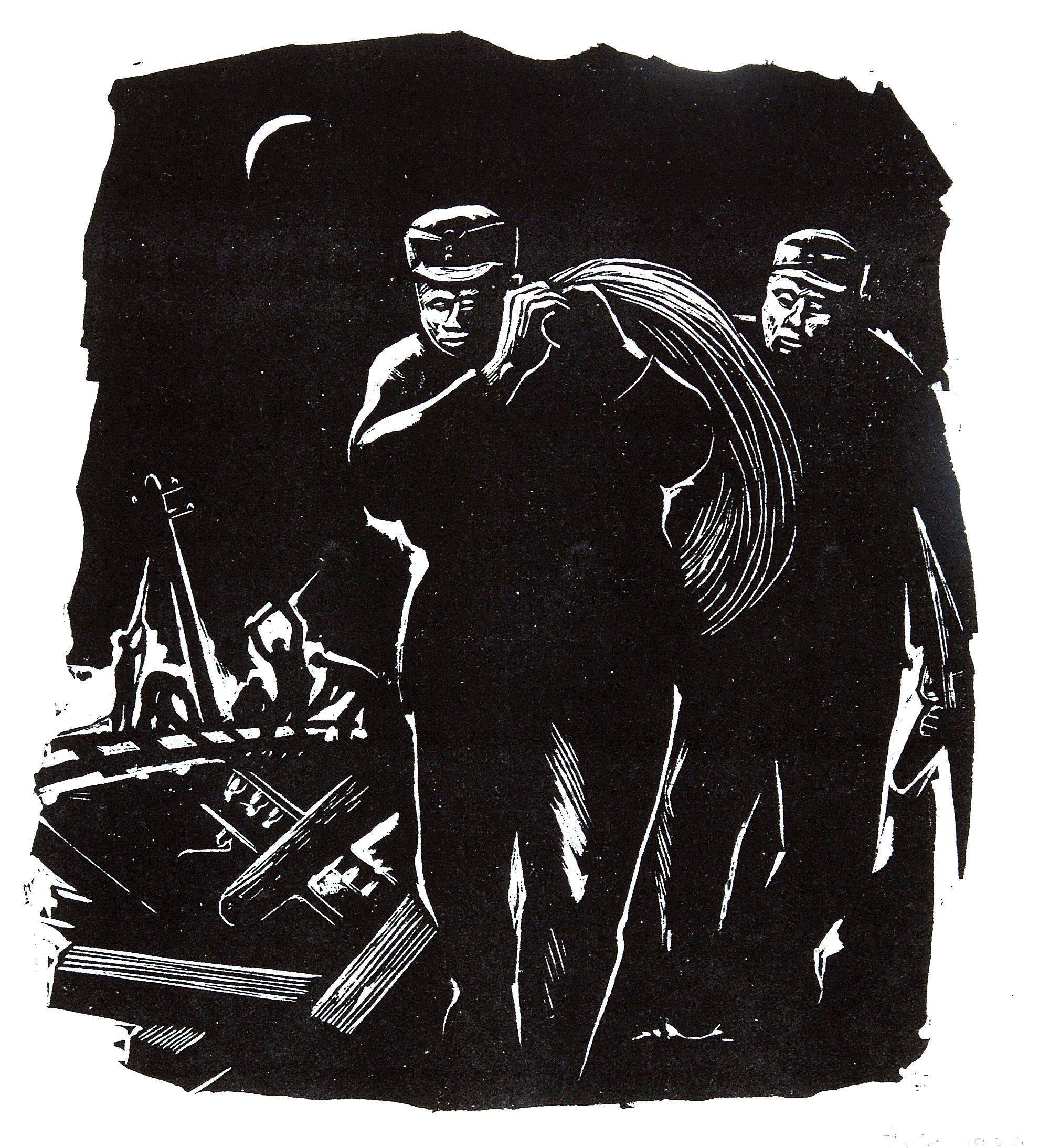 古元在木板上刻下抗战烽火的人民艺术家