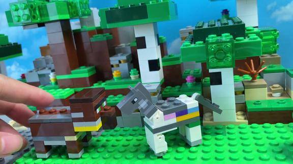 我的世界动画乐高玩具之劫掠兽和小马