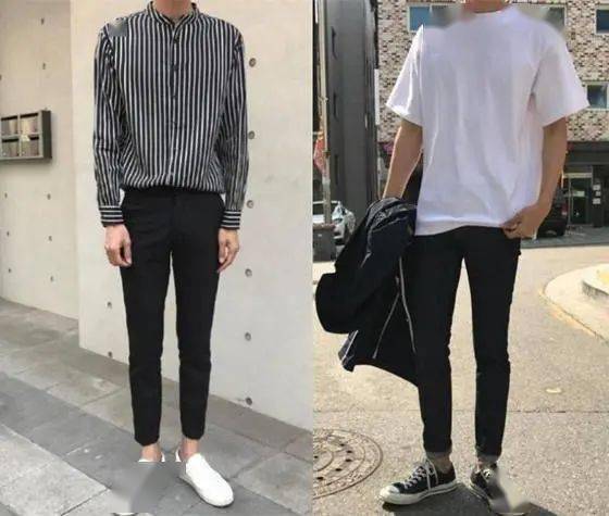 一张图告诉你,男生裤腰提到哪里才显高_腰线
