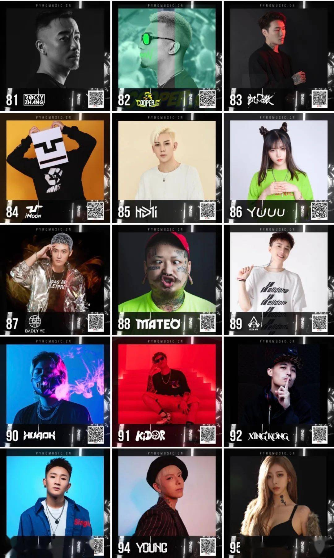 发布今日是2020年9月10日),pyro官方微信小程序公布了pyro百大dj排行