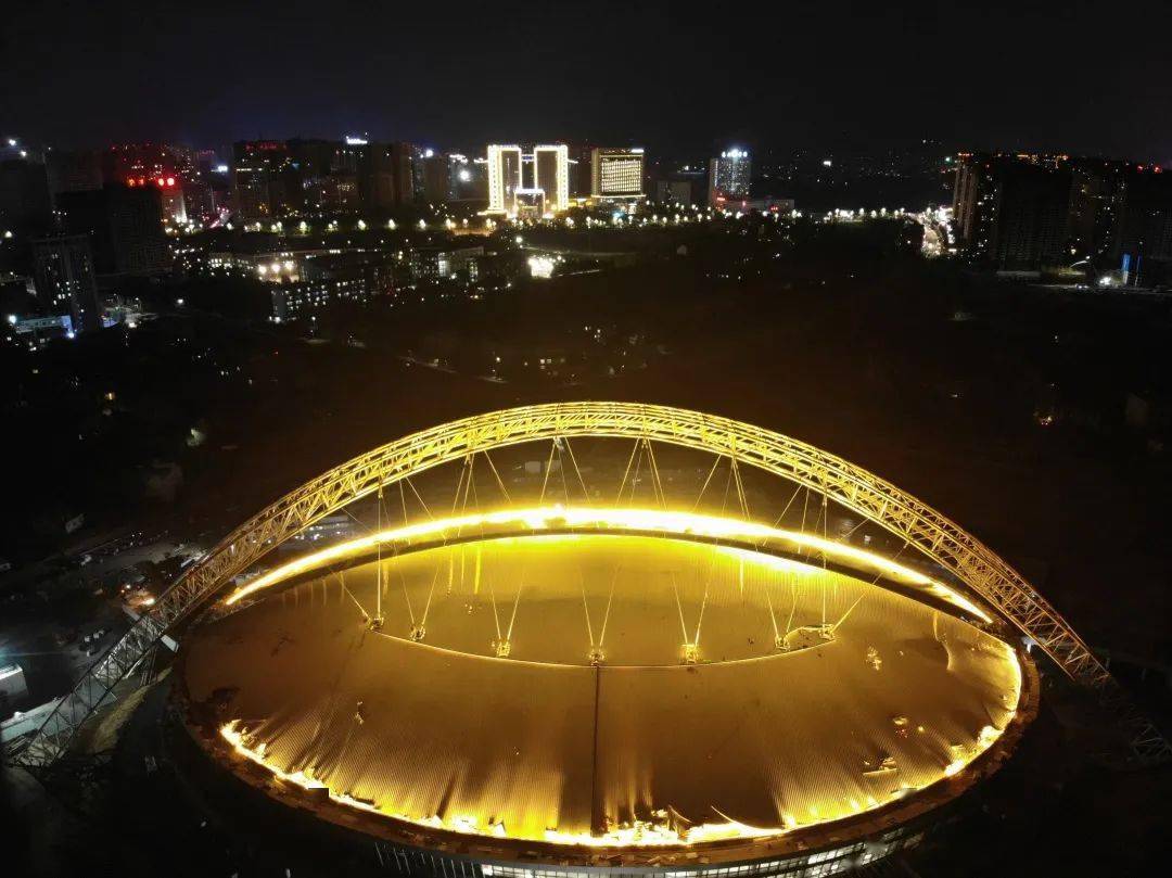 夜幕下的安康新地标宛如璀璨星辰