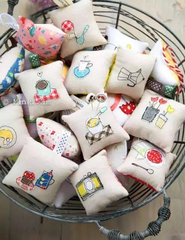 用零碎布头diy下面些作品,成品效果绝不输于刺绣!