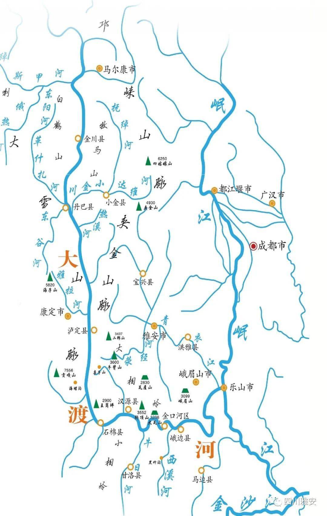 大渡河地理位置图图片