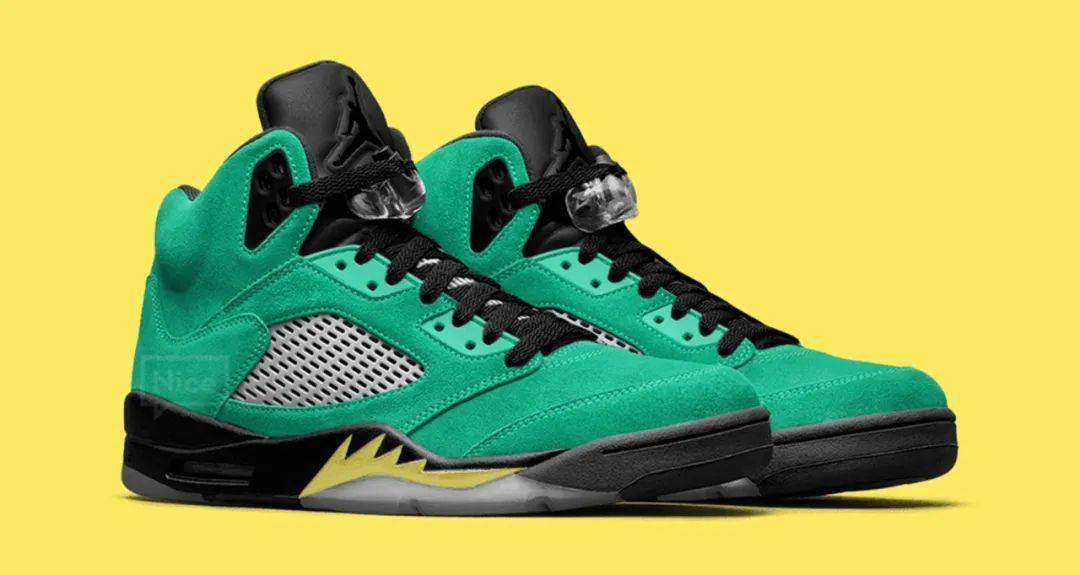 冲snkrs中午发售炒到4万超限量aj5俄勒冈鸭普货版市售