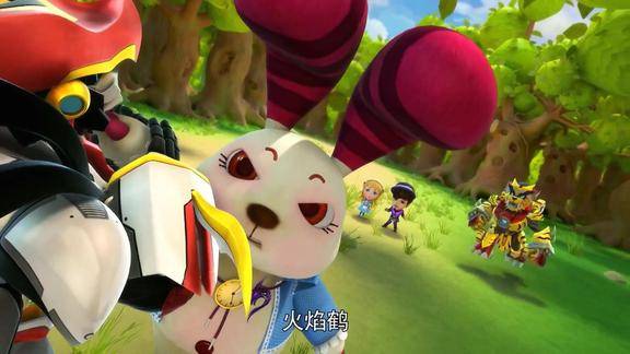 猪猪侠兔子怪被爱丽丝吓到失去理智见人就挠差点打伤菲菲