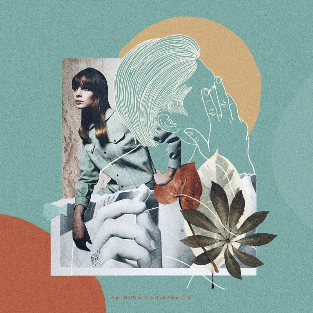 这种拼贴海报风格很独特