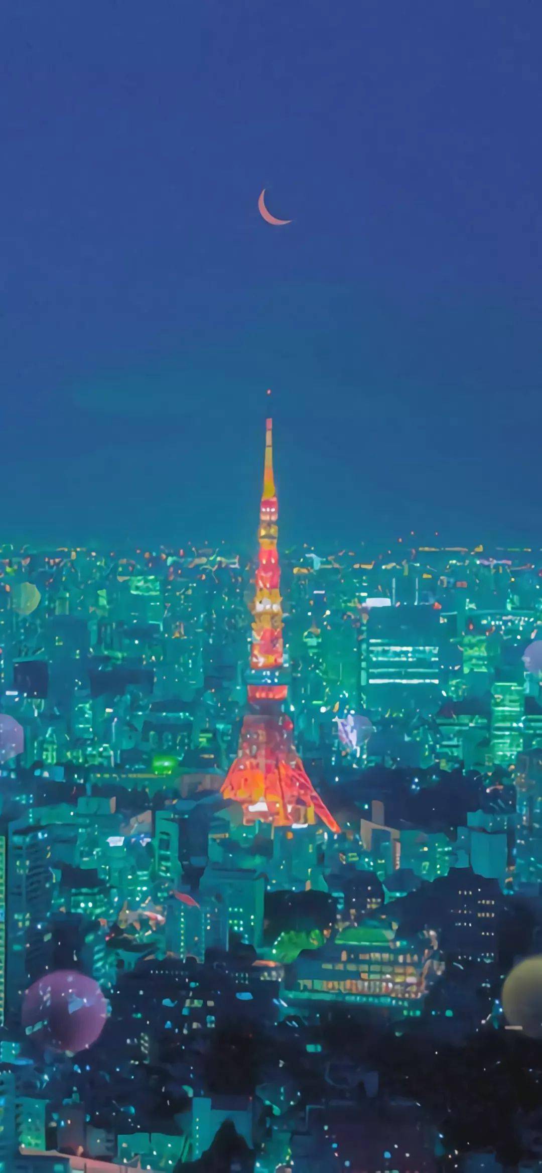 酷炫夜景的微信聊天壁纸